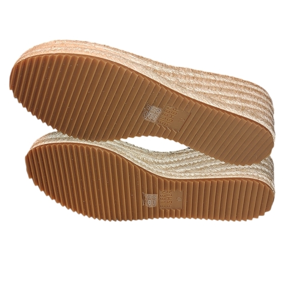 Eileen Fisher Wiley Black Wedge Espadrille Sandals - Picture 4 of 4